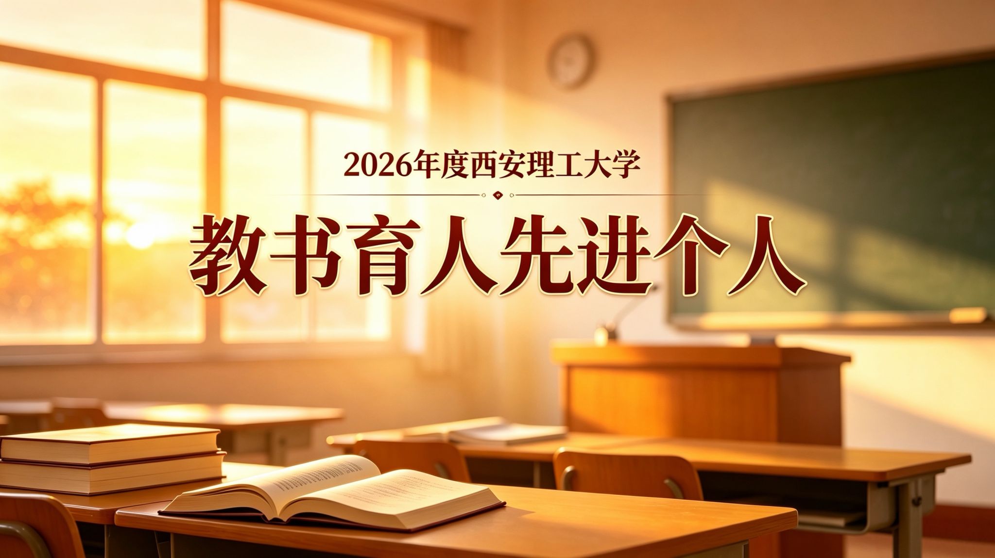 2026年度西安理工大学教书育人先进个人